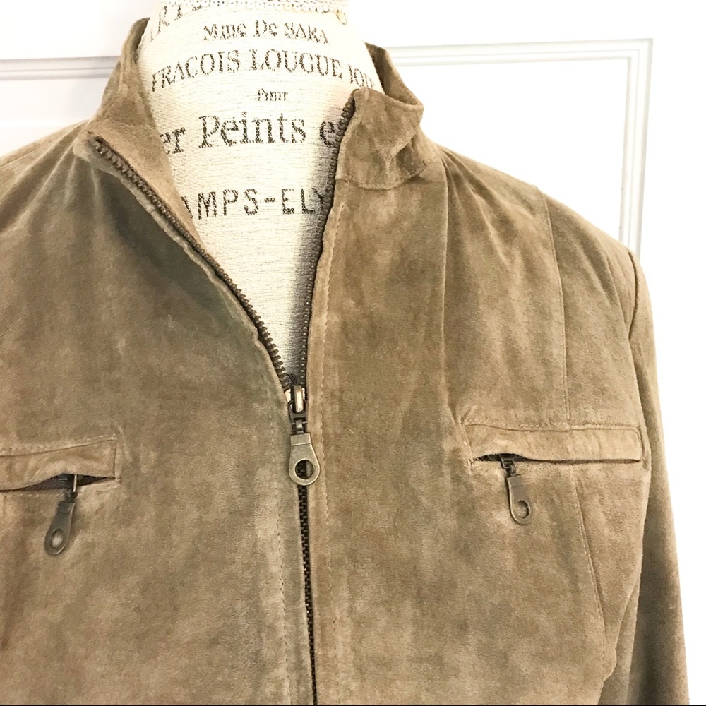 Vintage 100% leather zip up jacket - Picture 4 of 8